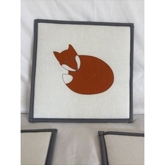 Bacati Lil Fox 3 Padded Wall Hangings - Picture 2 of 7